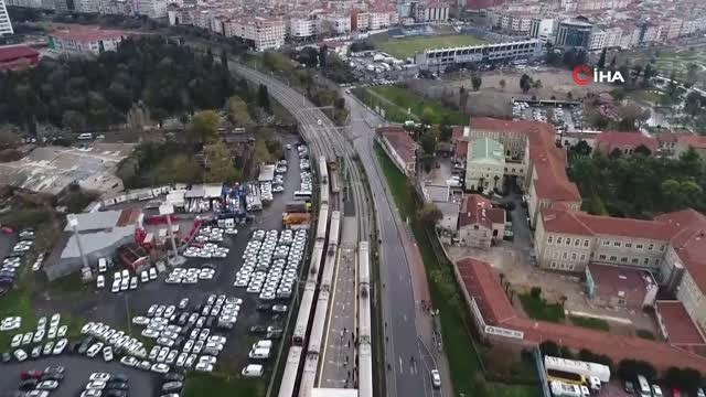 Gebze-Halkalı Tren Hattında Son Durum Havadan Görüntülendi