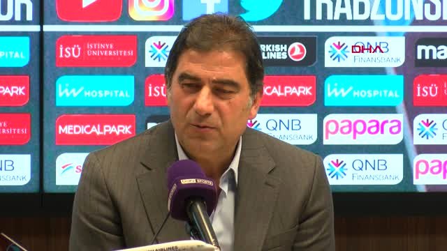 Spor Trabzonspor-Çaykur Rizespor Maçının Ardından
