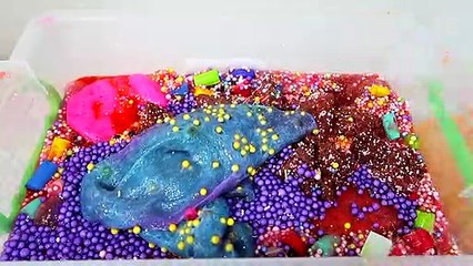 Mixing Old Slimes- Slime Smoothie! Mixing a Lot of Slimes into One Giant Slime!