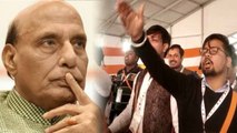 Rajnath Singh की Speech के दौरान लगे Ram Mandir बनवाओ के नारे, रोकना पड़ा भाषण | वनइंडिया हिंदी