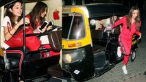 Malaika Arora enjoys Auto Rickshaw ride in Mumbai streets; Check out | FilmiBeat