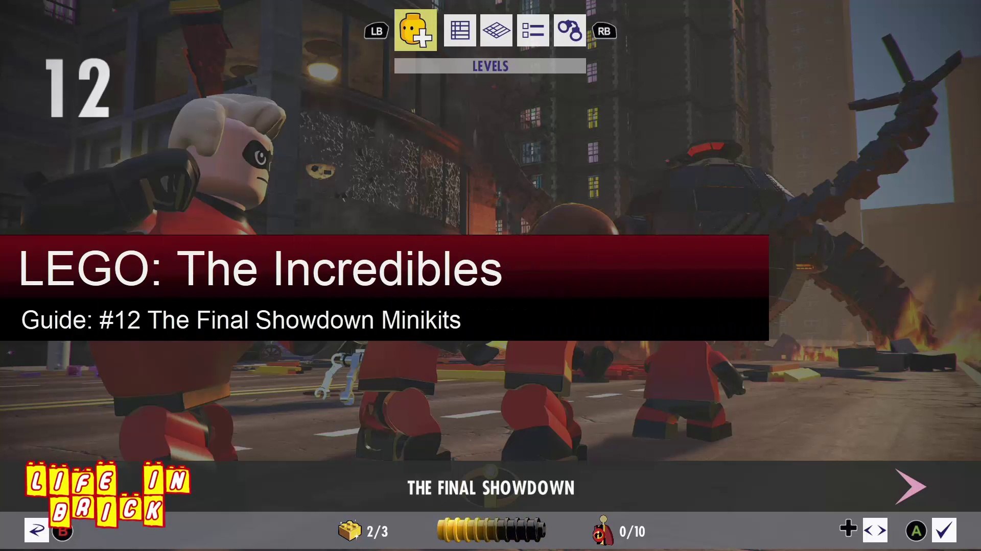 12 The Final Showdown Minikits Guide Lego The Incredibles