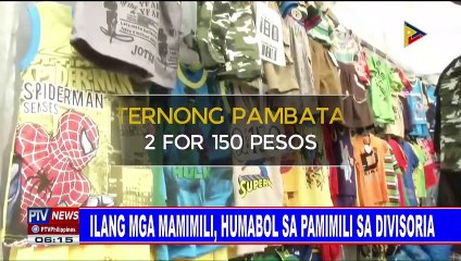 Ilang mamimili, humabol sa pamimili sa Divisoria