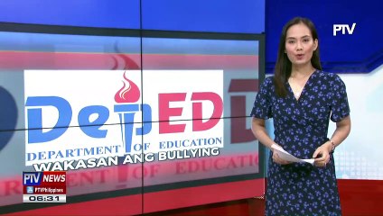 DepEd, hinimok ang publiko na wakasan ang bullying sa mga eskwelahan