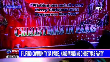 Filipino community sa Paris, nagdiwang ng Christmas party