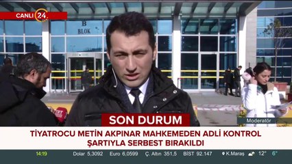Metin Akpınar ve Müjdat Gezen adliyede