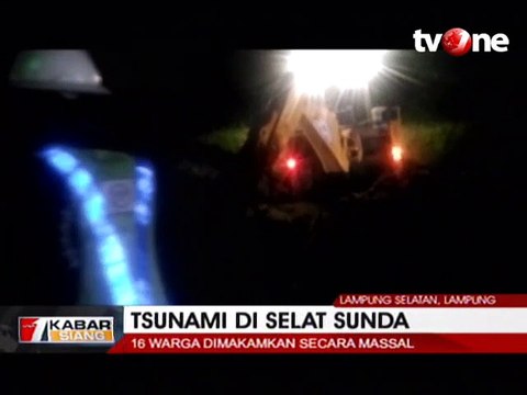 16 Korban Tsunami di Lampung Dimakamkan Secara Massal