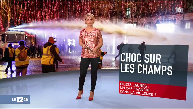 Edouard Philippe rencontre les policiers pris à partie sur les Champs-Élysées