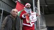 Noel Baba kostümlü göstericilerden ayrım duvarı protestosu - BEYTÜLLAHİM