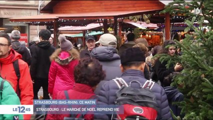 Strasbourg : le marché de Noël reprend vie