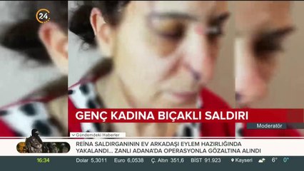 Genç kadına bıçaklı saldırı