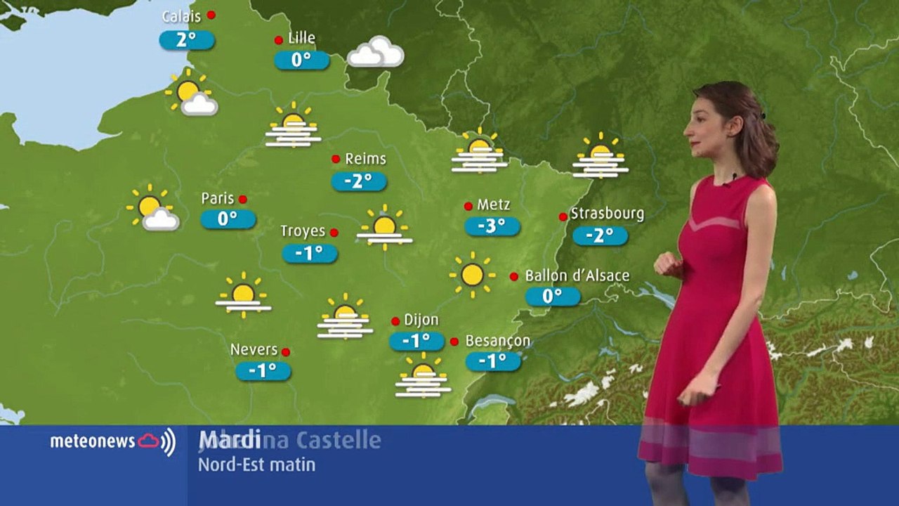 La météo du mardi 25 décembre  2018 en Lorraine et Franche-Comté