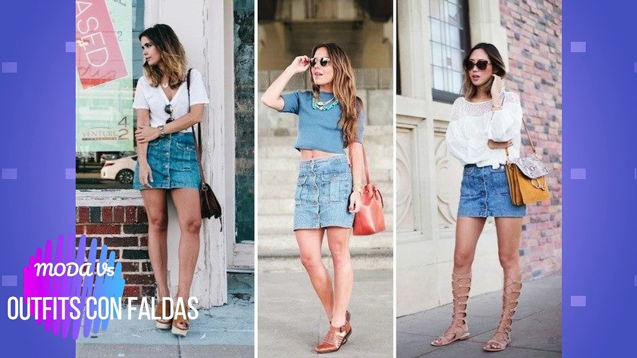 OUTFITS CON FALDAS 2019- MODA V5