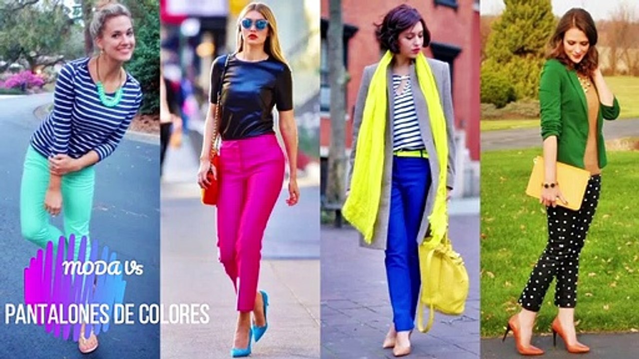 PANTALONES DE COLORES- MODA V5