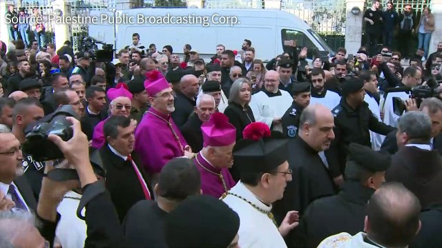 Catholic archbishop for the Holy Land arrives in Bethlehem