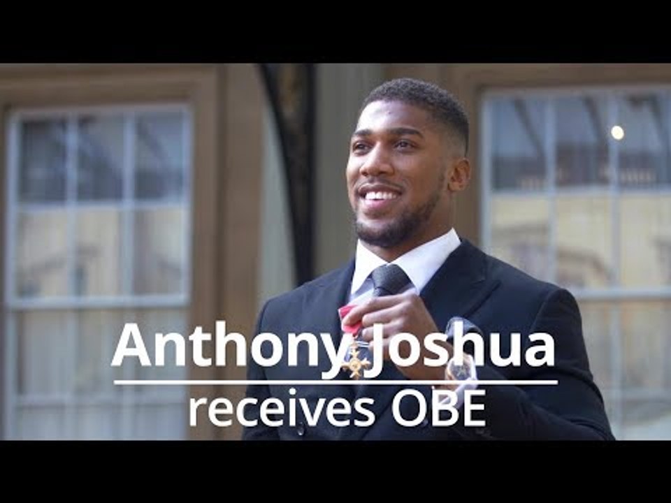Anthony Joshua Receives OBE At Buckingham Palace