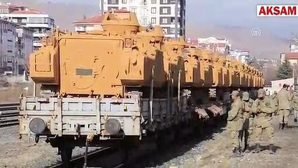 Suriye sınırına askeri sevkiyat yapılıyor