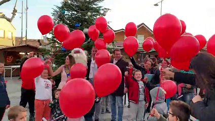 Lâcher de ballon au marché de noël du Grau d'Agde - 24 dec 2018