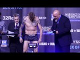 Billy Joe Saunders 18 POUNDS OVER middleweight for tune-up | Warrington vs Frampton weigh-in