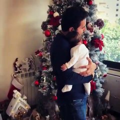 هكذا احتفل وسام بريدى بالكريسماس مع ابنته