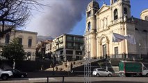 Erupción del Etna en Sicilia provoca columnas de cenizas