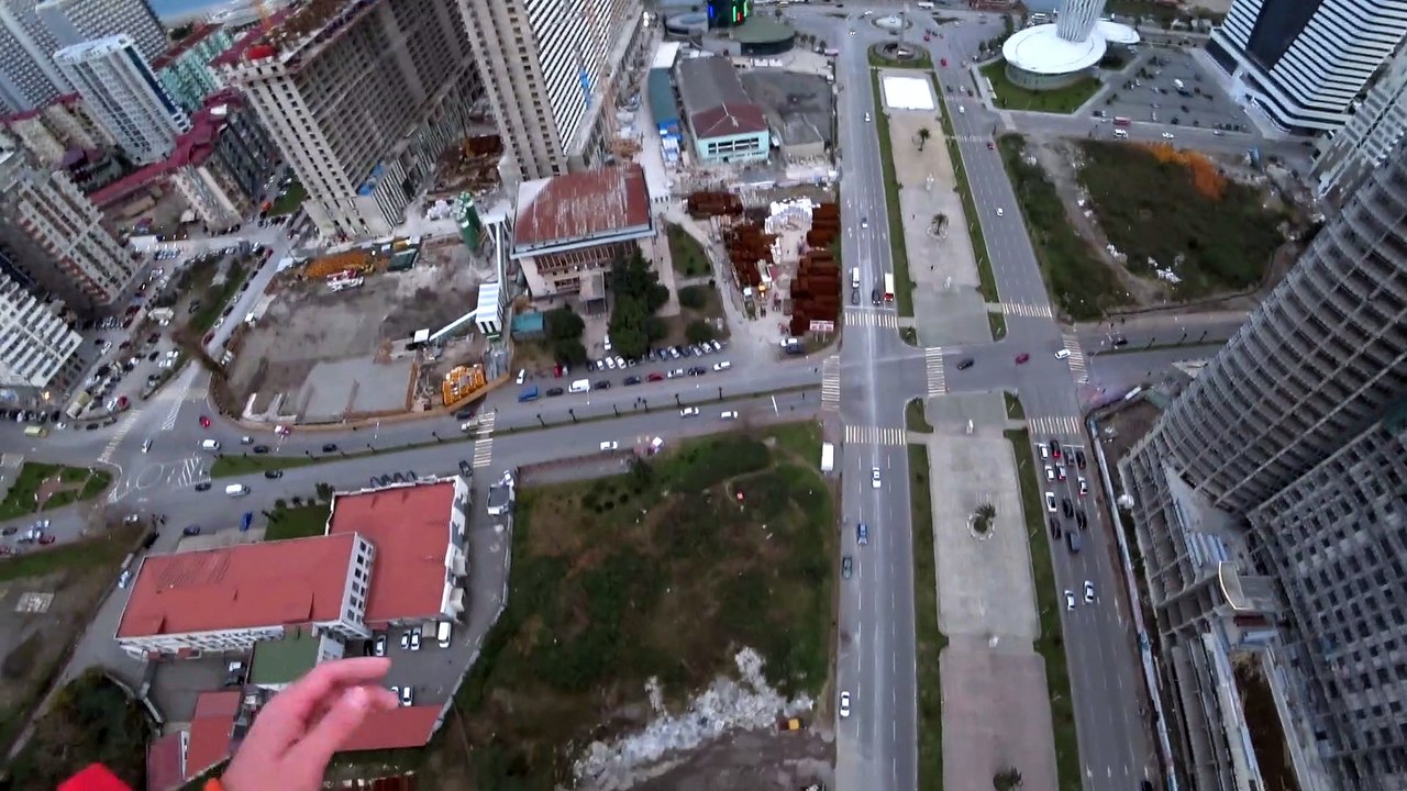 Forty Floors High BASE Jump