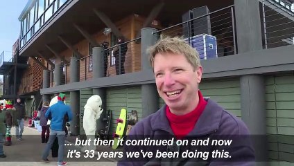 Santa waterskis by Virginia town in annual Christmas tradition