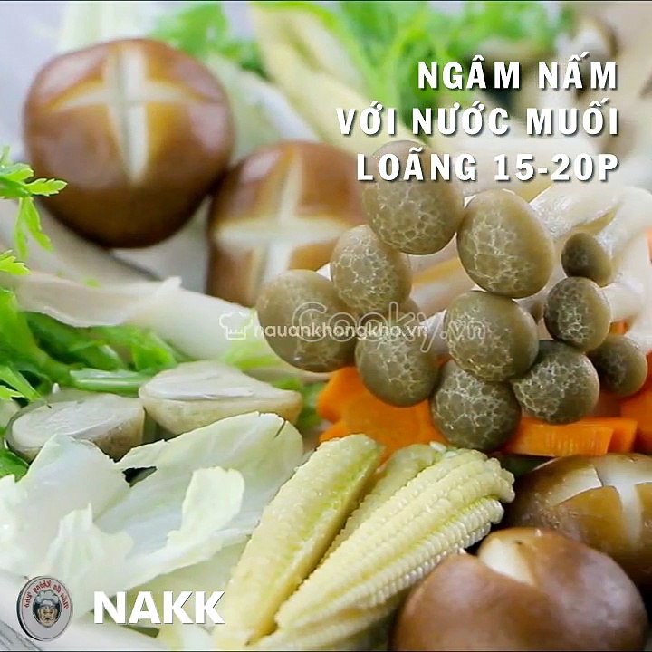 Cách nấu LẨU NẤM CHAY thanh đạm - Nauankhongkhovn