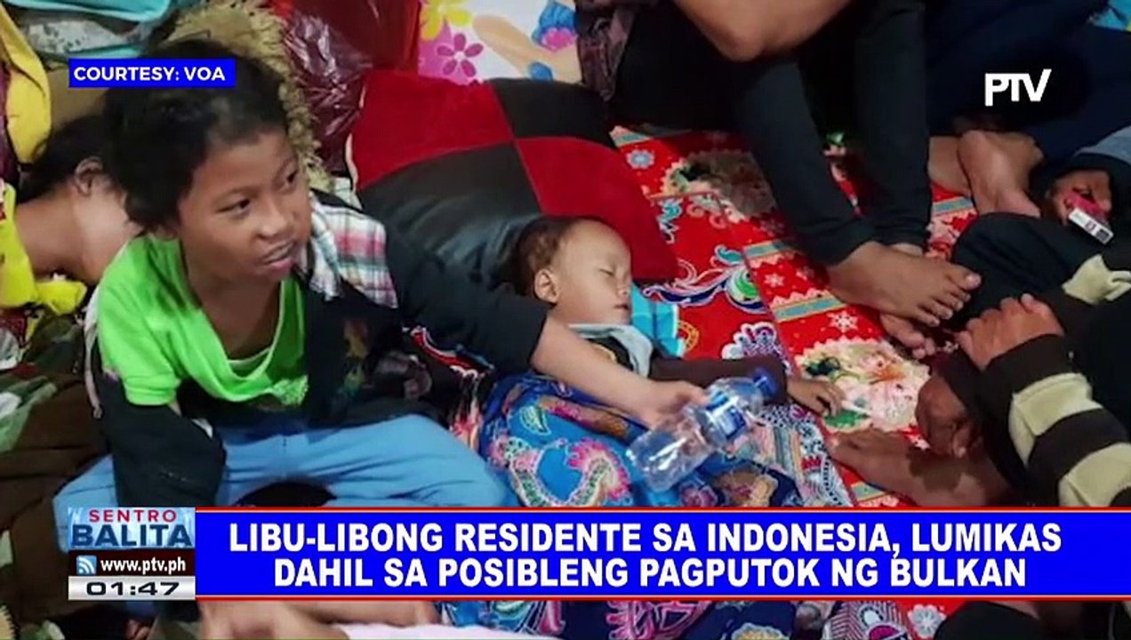 GLOBALITA: Libu-libong residente sa Indonesia, lumikas dahil sa posibleng pagputok ng bulkan