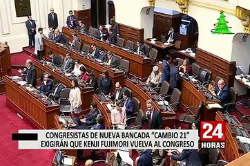 Bancada de Cambio 21 recolectarán firmas para que Kenji vuelva al Congreso