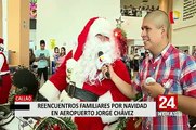 Aeropuerto Jorge Chávez: familias se reencuentran y otras se despiden a horas de la Navidad