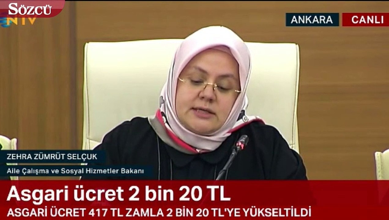 Asgari ücret belli oldu! İşte 2019 asgari ücret miktarı ve zam oranı…