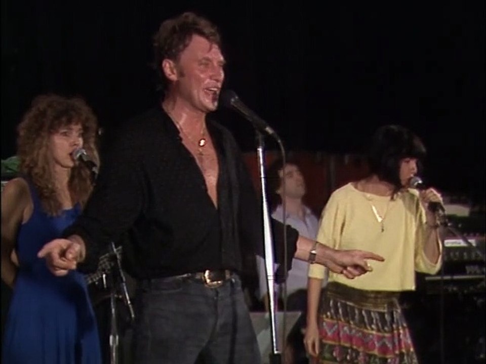 Johnny Hallyday "Quelque chose de Tennessee" répétitions Bercy 1987