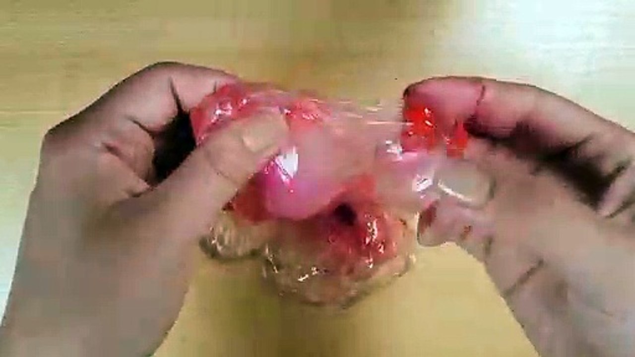 Lipstick Slime - Mixing Mini Lipsticks into Clear Slime - Slime Channel