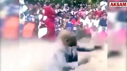 Görenler bir daha bakıyor... Böyle evlilik töreni görülmedi