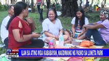 Ilan sa ating mga kababayan, nagdiwang ng Pasko sa Luneta Park
