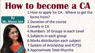 How to do CA | CA Course Details
