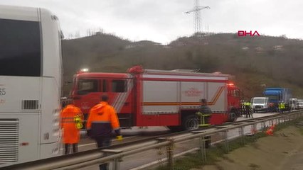 Ordu Ters Yönde Giden Cip Otobüsle Çarpıştı 1 Ölü, 10 Yaralı