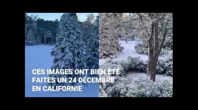 Pour Noël, Kim Kardashian a fait neiger sur la Californie