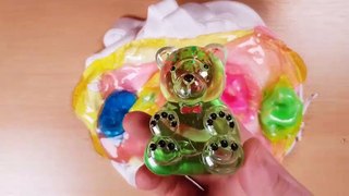 Mixing Store Bought Slime With Shaving Foam