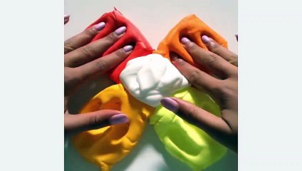 Cute Clay Mixing Slime - Most Satisfying Slime ASMR