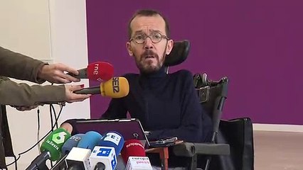 Echenique dice que el discurso del Rey “no es creíble” porque la monarquía es “machista y corrupta”