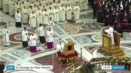Noël : le message de paix du pape François