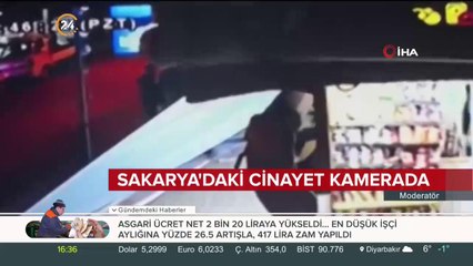 Sakarya'daki cinayet kamerada