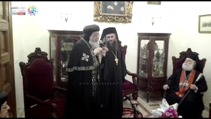 البابا يقدم تهانى عيد الميلاد المجيد لبطريرك الكاثوليك