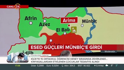Esed güçleri Münbiç'e girdi