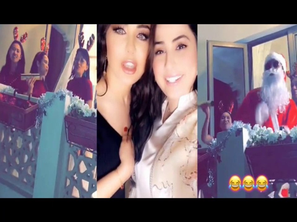 رؤي الصبان تحتفل بالكريسمس في بيت سهير القيسى