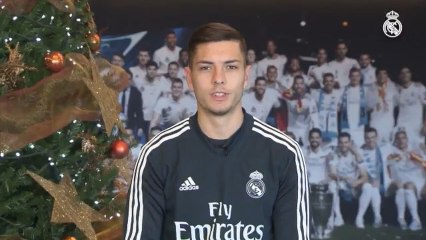 La felicitación navideña de os jugadores del Castilla a los aficionados