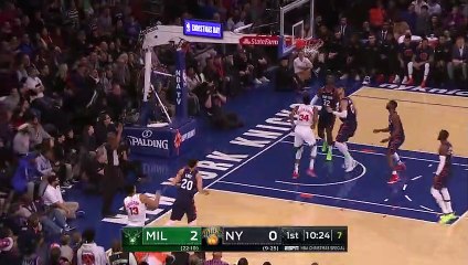 Giannis Antetokounmpo crée le dunk raté/passe décisive