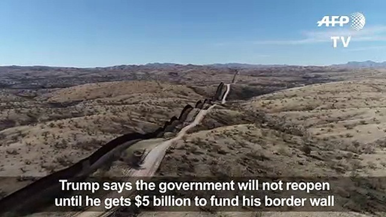 Trump says US govt shutdown will continue until wall request met